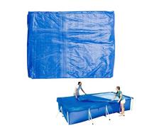 Rectangular Pool Cover, Dustproof Swimming Case, Pool Leaf Guard, Sturdy Outdoor Shield for Garden, Backyard, Lawn, Courtyard, Park Use, 66.93x62.99 Inches, Blue