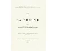 Recueils de la societe jean bodin - 17.la preuve (2): Moyen age et temps moderne