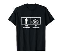 Recumbent Bike Il tuo ragazzo Il mio ragazzo Bicicletta sdraiata Maglietta