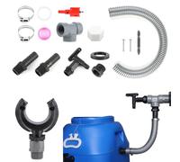 Recuperatore d'Acqua Piovana, Kit Recupero Acqua Piovana, con Tubo di Collegamento 100cm, Sistema di Cattura dell'Acqua, Raccoglitore di Pioggia con Accessori di Montaggio, per Tetti fino a 80 m²