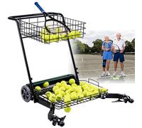 Recupero automatico di palline da tennis e collezionista, raccoglitore portatile contiene 290 palline, ideale per scuole e campi da tennis