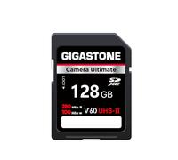 【Recupero dati gratuito per 5 anni】GIGASTONE UHS-II V60 128 GB SD Card Camera Ultimate, fino a 280/100 MB/s, U3 SDXC 4K Ultra HD UHD Video per DSLR Canon/Nikon/Sony/Pentax/Kodak, con 1 mini custodia