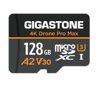 Recupero dati per 5 anni: progettata per drone: scheda micro SD GIGASTONE da 128 GB, drone 4K Pro Max, A2 V30 per drone DJI, registrazione video 4K UHD, R/W fino a 100/50 MB/s, UHS-I U3 C10 classe 10