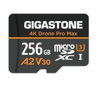 Recupero dati per 5 anni: scheda micro SD GIGASTONE da 256 GB, drone 4K Pro Max, A2 V30 per drone DJI o action camera, GoPro, registrazione video 4K UHD, R/W fino a 100/60 MB/s, UHS-I U3 C10 classe 10