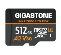 Recupero dati per 5 anni: scheda micro SD GIGASTONE da 512 GB, drone 4K Pro Max, A2 V30 per drone DJI o action camera, GoPro, registrazione video 4K UHD, R/W fino a 150/120 MB/s, UHS-I U3 C10 classe