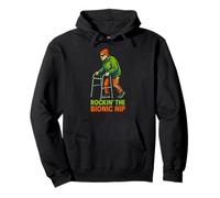 Recupero dell'anca Rockin The Bionic Hip Fun Womens Get Well Felpa con Cappuccio