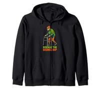 Recupero dell'anca Rockin The Bionic Hip Fun Womens Get Well Felpa con Cappuccio