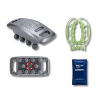 Recupero - Pistola Massaggiante + Rullo Muscolare 360° + Pack Gel Cald