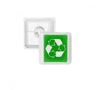 Recycle Green Square attenzione Mark PBT per tastiera meccanica bianco OEM n. marcato stampa multicolore MultiColor R4