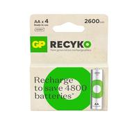GP Batterie ricaricabili Recyko AA NiMH 2600 mAh 1,2 V – 4 pezzi