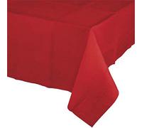 Red 2-ply Paper/Poly Tablecloth 137,2 x 274,3 cm 6 per confezione