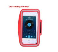 (Red,5 Inch)Borsa da braccio sportiva elegante e comoda doppio pulsante regolabile schermo touch
