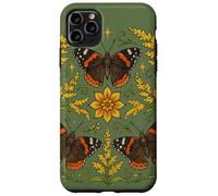 Red Admiral Butterfly Mandala Simmetria con la natura ispirata Custodia per iPhone 11 Pro Max