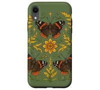 Red Admiral Butterfly Mandala Simmetria con la natura ispirata Custodia per iPhone XR
