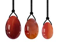 Red Agate Yoni Egg Quartz Eggs Set Stringere Crystal Ben Wa Ball Kegel Exercise,Uovo In Corda Di Silicone