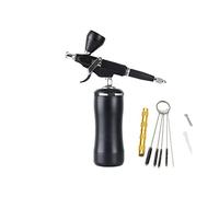 Red Airbrush Kit compressore con gravità Trigger Tipo Pistola a spruzzo for Art Model Body Paint Artista Makeup Natogni Tatuaggi Torta Soffiaggio comodo(Groen)