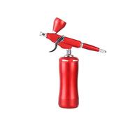 Red Airbrush Kit compressore con gravità Trigger Tipo Pistola a spruzzo for Art Model Body Paint Artista Makeup Natogni Tatuaggi Torta Soffiaggio comodo(Gold)