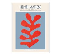 Red Algae on Sky Blue Background, 1952 Poster di Henri Matisse 60 x 80 cm Blu Quadri Decorazione per pareti