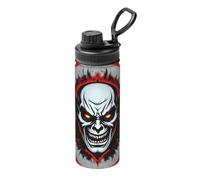 Red and Black Evil Ghost 510 g thermos sportivo in acciaio inox, adatto per uomini e donne, efficiente conservazione del calore, facile da trasportare