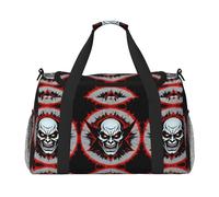 Red and Black Evil Ghost È una borsa da viaggio a tracolla portatile con grande capacità e multifunzione, un must per i viaggi all'aperto