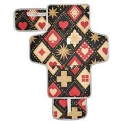 Red and Black Poker Board Grid riutilizzabile fasciatoio Covers con tasca in tessuto fasciatoio fasciatoio portatile con cuscino integrato cambiadores de pa?ales para Bebes