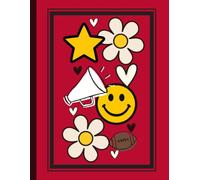 Red and Black Team Composition Book: Lined 100 page Notebook for Cheerleaders, Notes & Daily Journaling & Study Skills for Teens, Kids, and Students