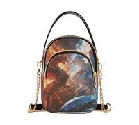Red and Blue Ice and Fire Phoenix trendy crossbody fanny pack per le donne con multi tasche borse a mano per adulti
