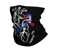 Red And Blue Ribbon Congenital Heart Disease Durevole Headwrap Lavabile Bandana Ghetta da Collo per Adulto Campeggio Bambini