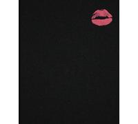Red and Pink Kisses Composition Notebook: Trendy lipstick marks journal for students, teens and adults, wide ruled, 120 pages, 7.5 x 9.25,