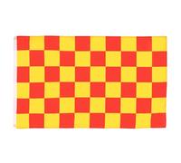 Red And Yellow Check Bandiera Del Giardino 90X150Cm Tutte Le Stagioni Striscione Resistenti Bandiera Pirata Per Il Portico Dormitorio Cortile