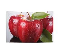 Red Apple Fruit Flag 119,4 x 177,8 cm No Fade Bandiera di benvenuto Giardino Cortile Casa Bandiere Decorative Giardino Cortile Cartello Interno Esterno Banner Party Home Decor