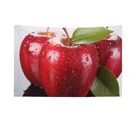 Red Apple Fruit Flag 60x96 pollici No Fade Bandiera di benvenuto Giardino Cortile Casa Bandiere Decorative Giardino Cortile Cartello Interno Esterno Banner Party Home Decor