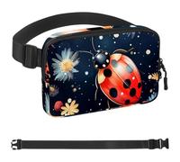 Red Art Seven Star Ladybug-975 - Marsupio unisex, alla moda, sportivo, sottile, alla moda, per jogging, escursionismo, escursionismo, donna, uomo, multicolore, 4 x 23 x 15 cm, Multicolore,