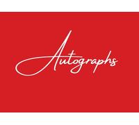 Red Autograph Book: Small, Elegant Pad for Signatures of Celebrities, Musicians, Authors, or Friends. Use at Concerts, Conventions, Events, etc. Gift ... Kids, or Teens. 100 Plain, Blank Pages.