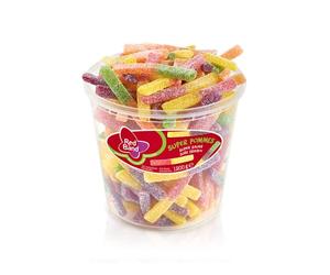 Red Band - Super sour chips - 100 piece tub
