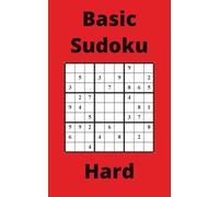 Red Basic Sudoku Book, 9x9 Puzzles, 250 Pages, 5x8, Hard