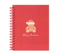 RED BEAR HAPPY HOLIDAYS - Quaderno A6 da 120 fogli, copertina rigida, ideale per bambini di diverse età, comodo e versatile, qualità e durata, 11,8x14,6 cm