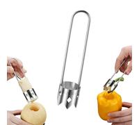 Red Bell Pepper Seed Corer, Multifunctional Fruit and Vegetable Core Remover, Practical Kitchen Gadget for Core and Seed Removal for Bell Pepper, Pear, Easy to Clean (A#)