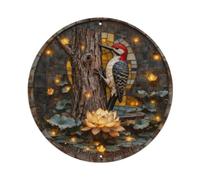 Red Bellied Woodpecker Tree - Targa in metallo