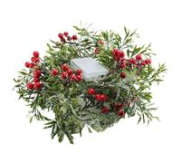 Red Berry Garland LED Holiday Lamp Artificial Pine Decoration | Ghirlanda artificiale per la casa, tavolo da festa, per interni ed esterni, scale, portico, camino, fattoria