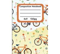 Red Bicycle Adventures: Scenic Cycling Journal & Notebook - 120 Lined Pages with Vibrant Grassland & Sky Design