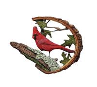 Red Bird Figurine, Resin Bird Statue, Red Bird Decor, Valentine's Day Bird Statue, Red Birds Home Decor, Chinese New Year Bird Decor, Thanksgiving Red Bird Statue, Decorative Bird Figurines, Holiday