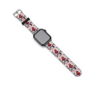 Red Bird Snow Day - Cinturino compatibile con iWatch, morbido e divertente, 38 mm/40 mm, 42 mm/44 mm, 38mm/40mm, Silicone, Nessuna pietra preziosa