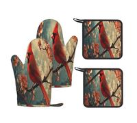 Red Birds On The Branch - Cuscino pieghevole con texture 40,1 cm, impermeabile, tappetino da campeggio per stadio all'aperto