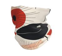 Red Black Modern Abstract Artistic Pattern Sciarpa A Tubo Unisex Scaldacollo Versatili Bandana per Campeggio Uomo Yoga 30X26Cm