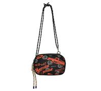 Red Black Racing Cars Borsa a tracolla nera per le donne bellezza con slot per carte di credito piccole borse nere Fai una passeggiata bolsa de mano para mujer