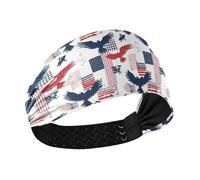 Red Blue Big Bird no slip atletico fascia donna elastici per capelli per pallacanestro pallavolo corsa basket