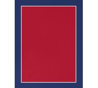 Red & Blue Composition Paperback Notebook - Large (8.5” x 11” A4) College Ruled + Field: Sport Series | Subject Notebook for Students, Professionals, Athletes, and Fans