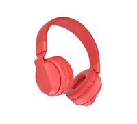 (Red) BOBo Kids Gift Bluetooth 5.0 Bass Noise Cancelling Stereo Wireless Headset With Mic, Support TF Card / FM / AUX-in(Red)