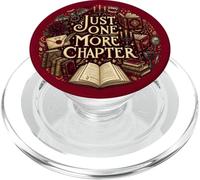 Red Bookish Just One More Chapter Book Reading Horror PopSockets PopGrip per MagSafe